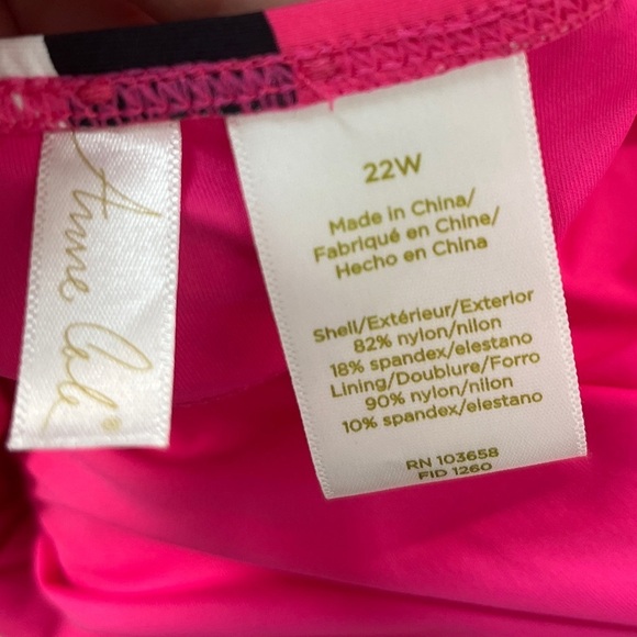 NWOT Anne Cole High Neck With Ruffled Straps One Piece Swimsuit - Picture 14 of 15